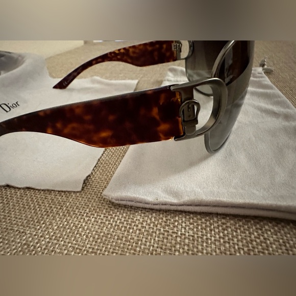 Christian Dior BUCKLE 2 Wrap Sunglasses Fall 2000 Y2K EUC - Picture 3 of 10
